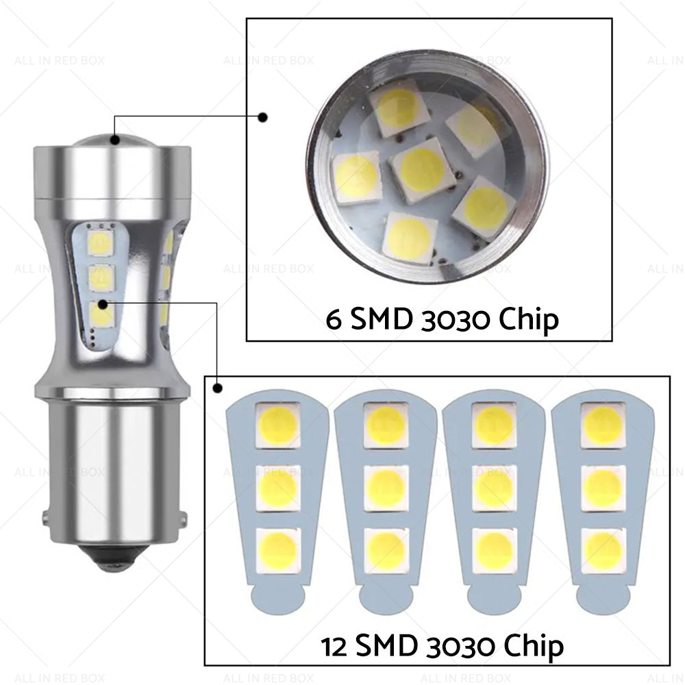 2x LED Reverse Tail Light Bulbs Globe Suitable For Toyota Landcruiser 80 Series-4
