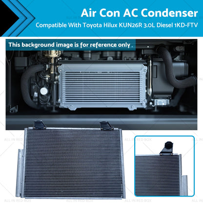 Air Con AC Condenser Suitable for Toyota Hilux KUN26R 3.0L Diesel 1KD-FTV 05-15-0
