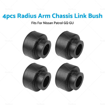 Set of 4 Radius Arm Chassis Link Bush For Nissan Patrol GQ Y60 GU Y61 1988-2016-3