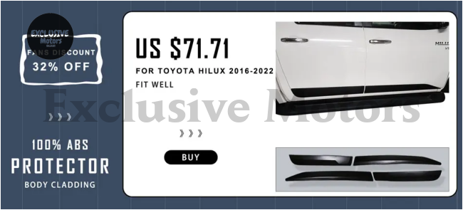 Air Flow Intake Vent Cover For Toyota Hilux 2015-2020