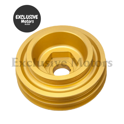 Aluminum Crankshaft Pulley For Honda Civic Si Integra (B-Series 1999-2000)