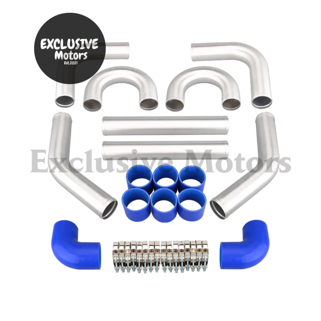 Aluminum Intercooler 550X230X65 - 2.5’’ (63Mm) Turbo Pipe Kit