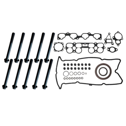 VRS Head Gasket Kit & Bolt Set Suitable for Nissan Xtrail T30 2.5 QR25DE 2001-07-0