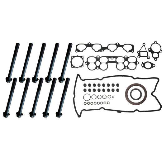 VRS Head Gasket Kit & Bolt Set Suitable for Nissan Xtrail T30 2.5 QR25DE 2001-07-0