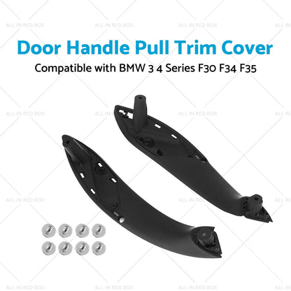 1 Pair Front Door Handle Pull Trim Cover Suitable For BMW 3 4 Series F30 F34 F35-1