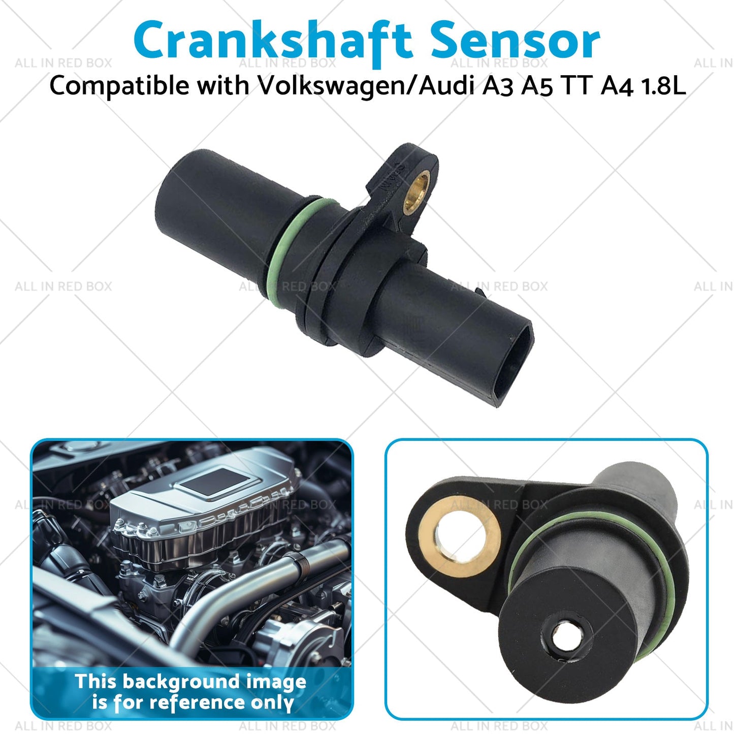 1x Crankshaft Sensor Suitable for 1. 8L 2. 0L Volkswagen Audi A3 A5 TT A4