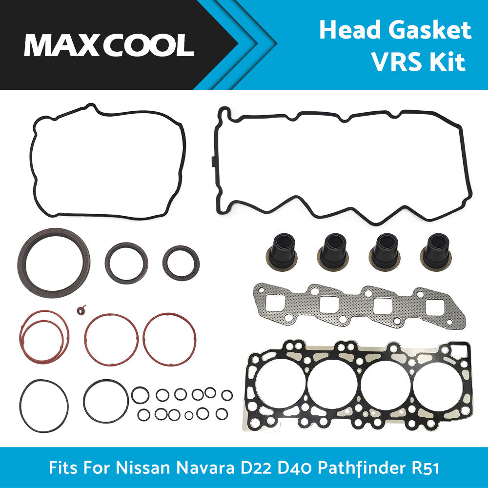 VRS Head Gasket Kit Suitable For Nissan Navara D22 D40 R51 2. 5L YD25 2008-2015-2