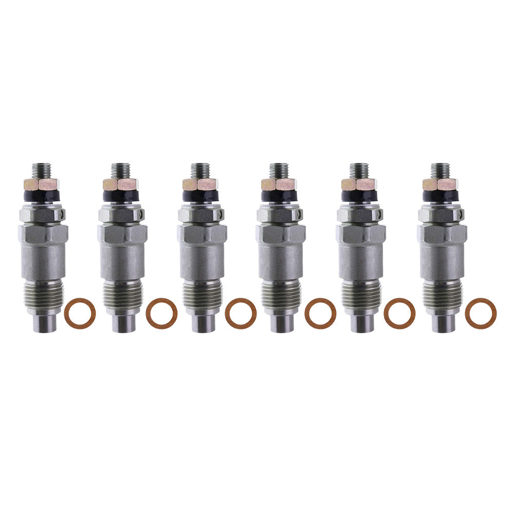 6PCS Fuel Injectors 093500-1810 23600-48011 Suitable For Toyota 2B B 2J 2H-0