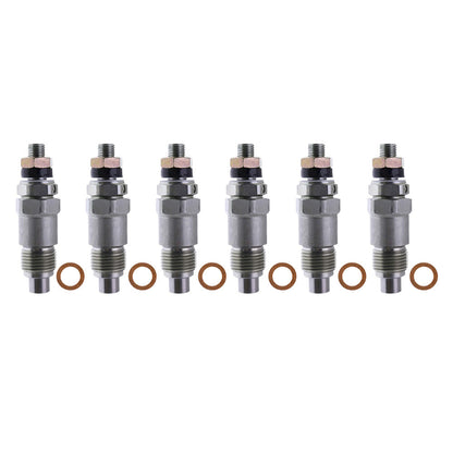 6PCS Fuel Injectors 093500-1810 23600-48011 Suitable For Toyota 2B B 2J 2H-0