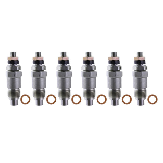 6PCS Fuel Injectors 093500-1810 23600-48011 Suitable For Toyota 2B B 2J 2H-0