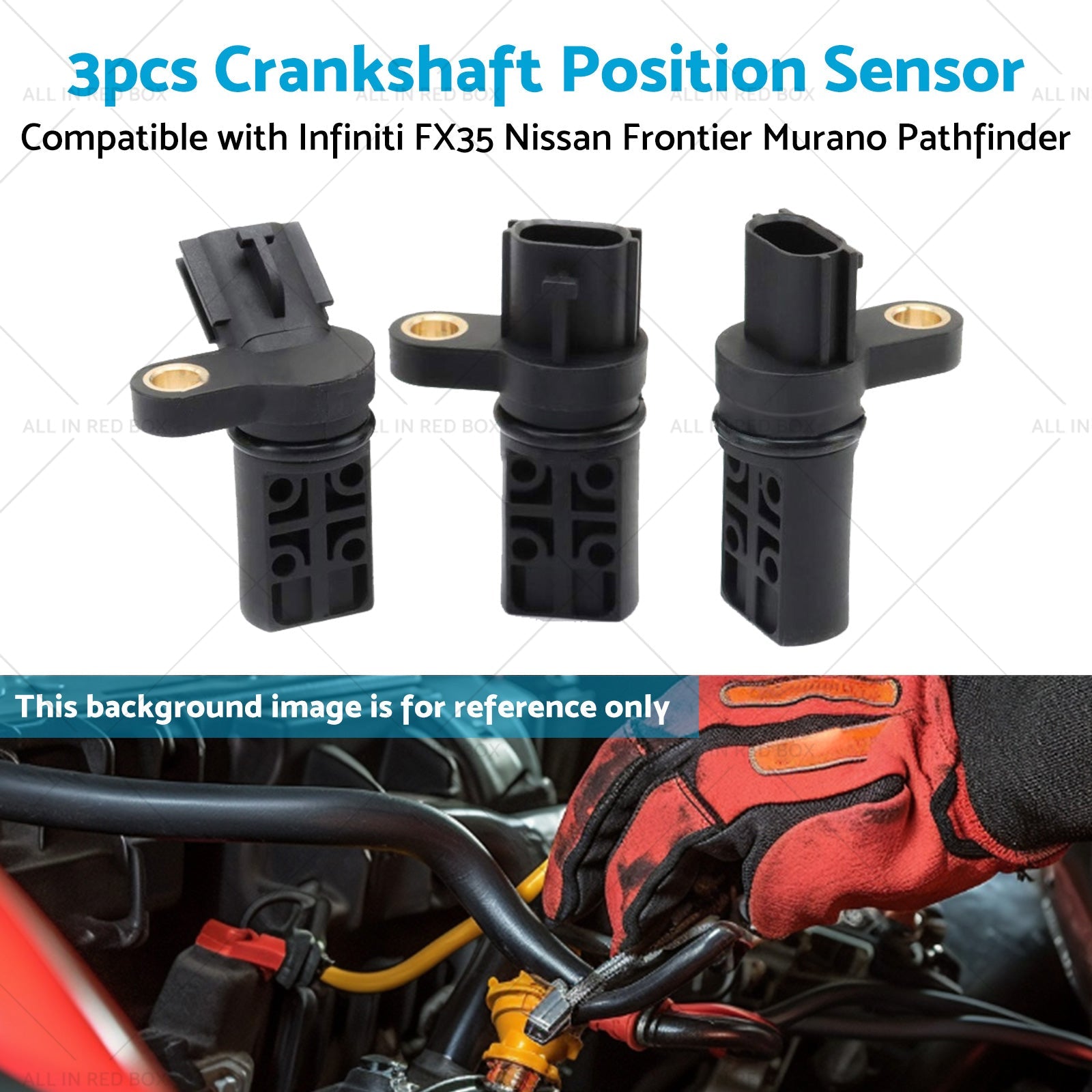 3x Crankshaft Position Suitable for Nissan Altima Pathfinder Quest Infiniti G35-3