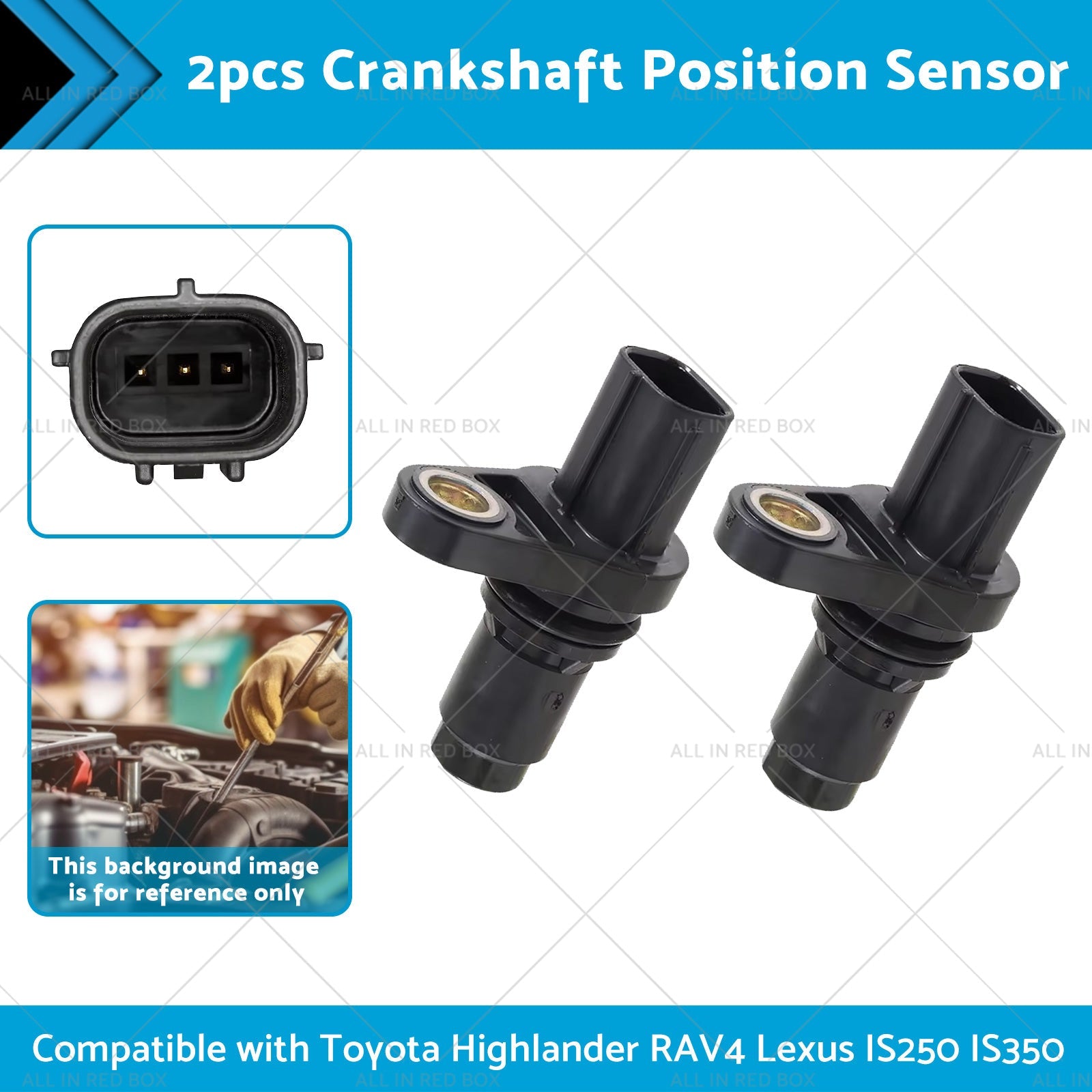 2x Camshaft Position Sensor 90919-05060 Suitable for Toyota 4Runner IS250 IS350-1