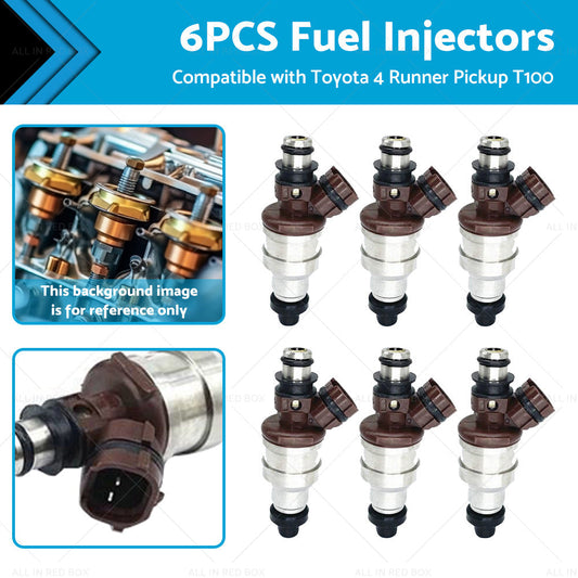 6x Fuel Injector Suitable For Toyota 4Runner Pickup 89-95 T100 93-94 23250-65020-0