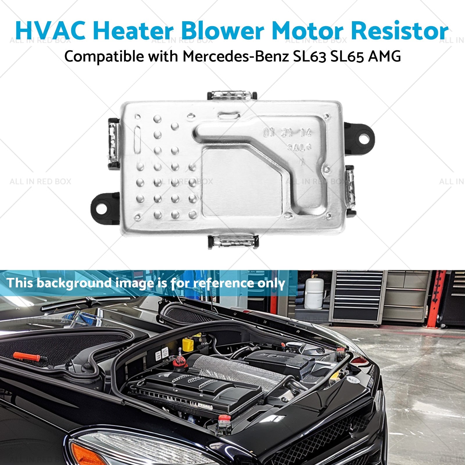 HVAC Heater Blower Motor Resistor Suitable for Mercedes-Benz SL63 SL65 AMG 13-18-4