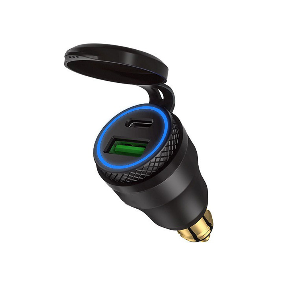Dual USB Charger Hella DIN Type C Plug Socket Suitable For BMW Motorcycles / Ducati Motorcycles-0