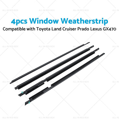 Suitable For Toyota LandCruiser 105 100 120 Weatherstrips Window Trim Seal Black-1