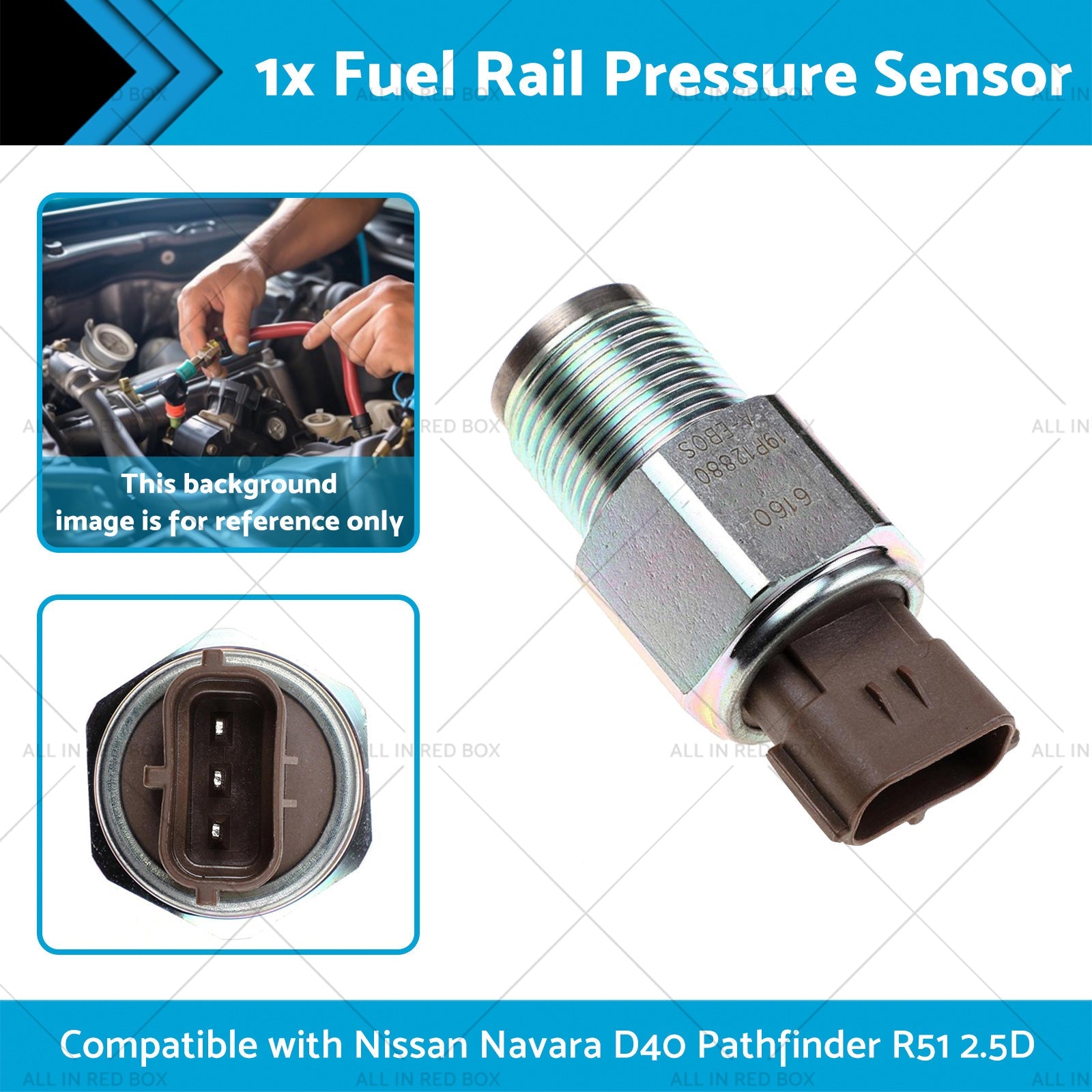 Fuel Rail Pressure Sensor Suitable for Nissan Navara D40 Pathfinder R51 2. 5D-1