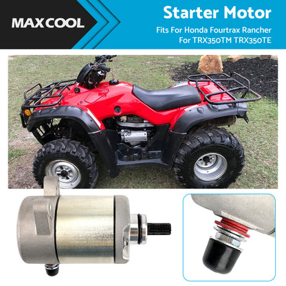 9 Tooth Electric Starter Motor Fit For Honda TRX350 TE or FE TM or FM Fourtrax Rancher-4