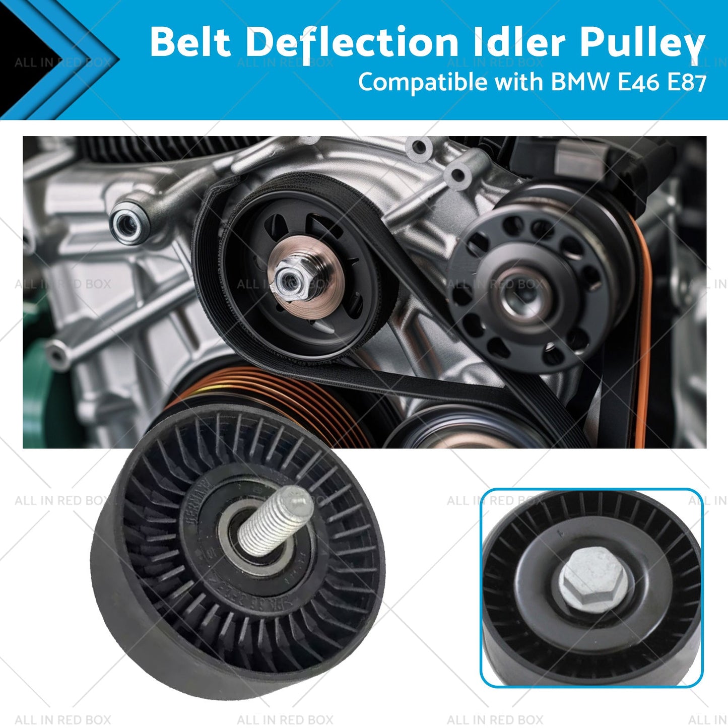 Idler Pulley for BMW E46 E83 E84 E87 E88 1998-2013