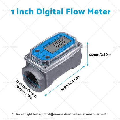 1 or 1. 5 or 2 inch Turbine Digital Diesel Water Fuel Flow Meter Oval Gear Flow Gauge-2
