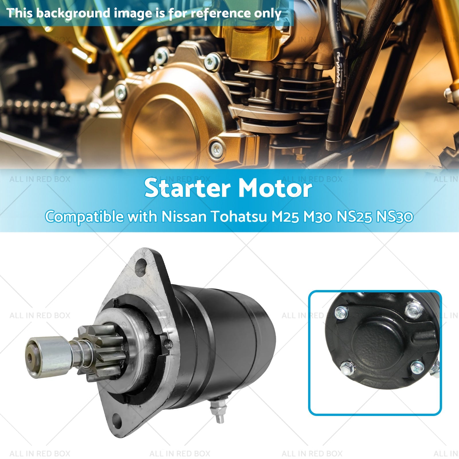 Starter Motor Suitable for Nissan Tohatsu M25 M30 NS30 NS25 2-Stroke 1992-2005-2