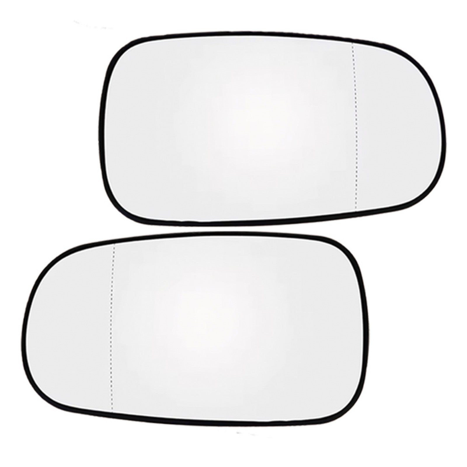 1 Pair Mirror Glass with Heated Left + Right Suitable for Saab 9-5 9-3 93 03-On-0