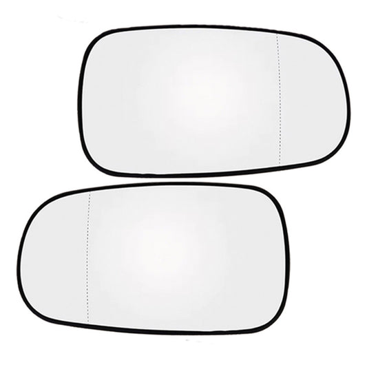 1 Pair Mirror Glass with Heated Left + Right Suitable for Saab 9-5 9-3 93 03-On-0