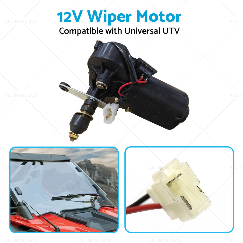 12V Electric Windshield Two Lines Universal Wiper Motor Car Interior