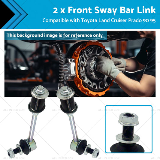2PCS Front Sway Bar Link Kit Suitable For Toyota Land Cruiser Prado 90 95 96-02-0