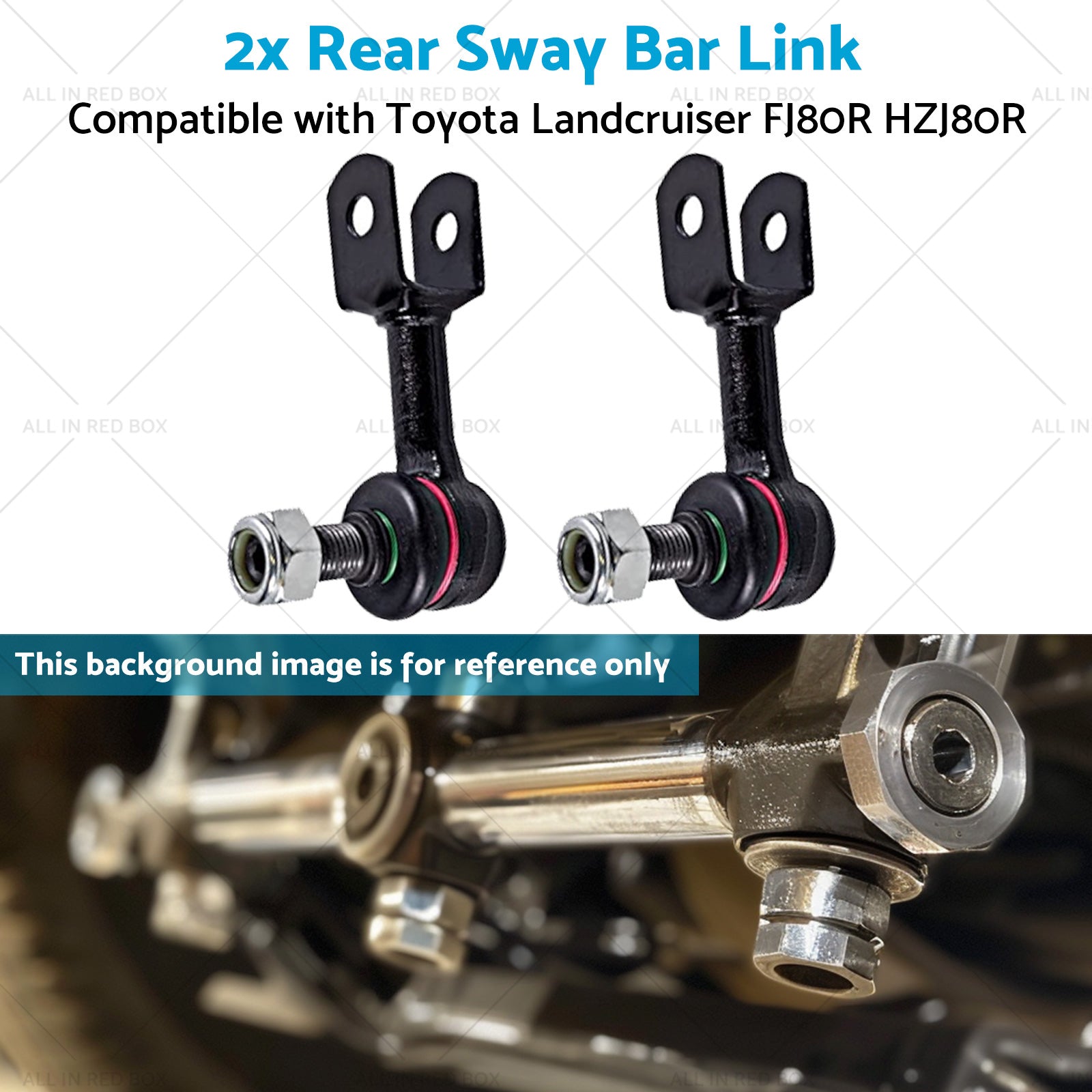 2x Rear Sway Bar Link Suitable for 92-19 Toyota Landcruiser FJ80R HZJ80R-4