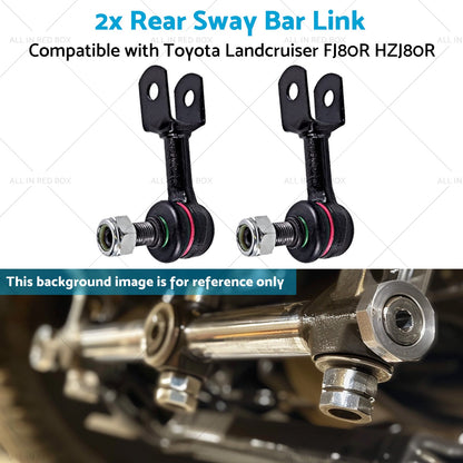 2x Rear Sway Bar Link Suitable for 92-19 Toyota Landcruiser FJ80R HZJ80R-4