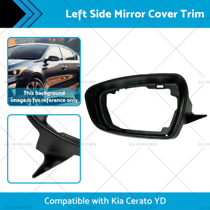 Left Side Mirror Cover Trim Suitable for ?Kia Cerato YD 2013-2018 Matte Black-1