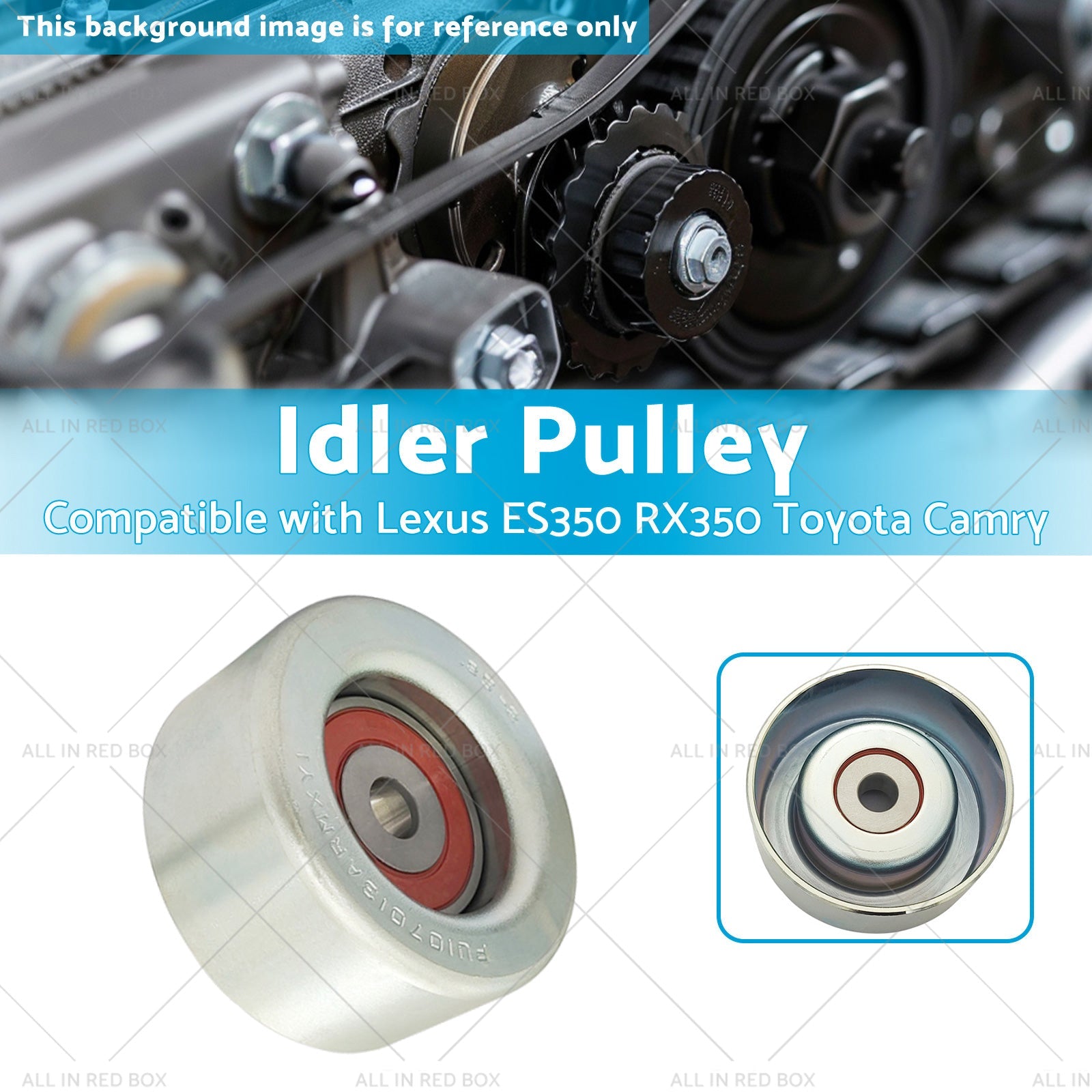 Idler Pulley Suitable for Lexus ES350 RX350 Toyota Camry 2007-2021 16604-31020-2