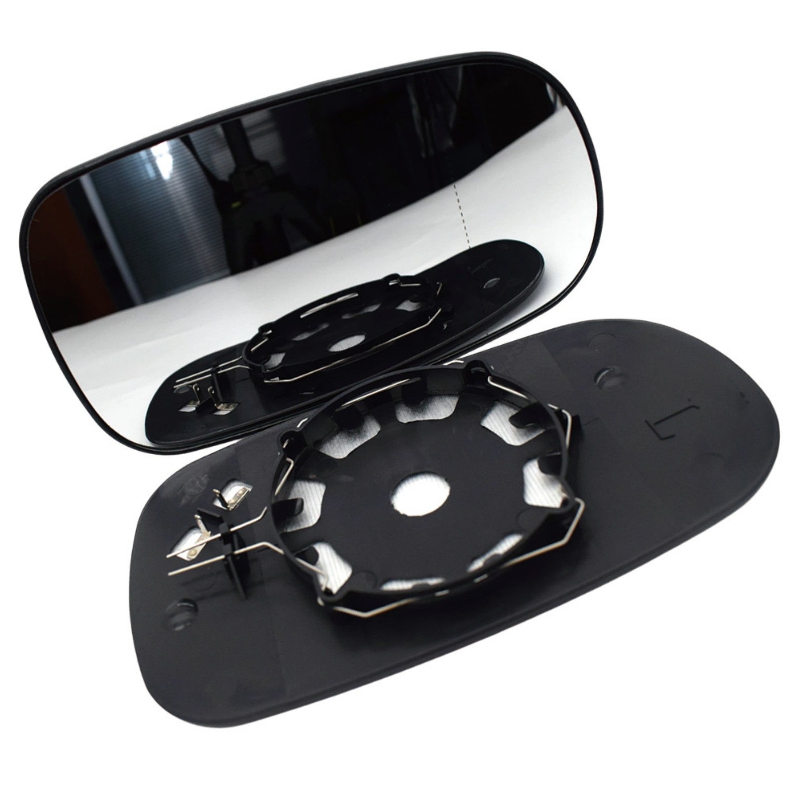 1 Pair Mirror Glass with Heated Left + Right Suitable for Saab 9-5 9-3 93 03-On-3