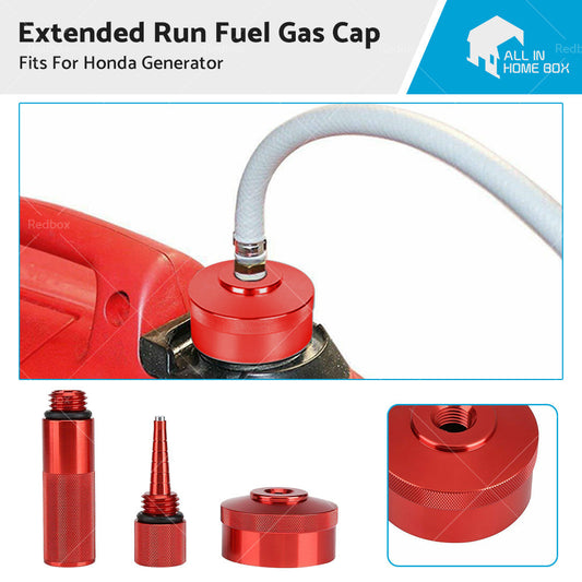 Extended Run Fuel Gas Cap Funnel Fit For Honda Generator EU2000i 1 or 4 inch NPT Line-0