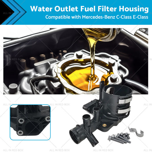 Water Outlet Fuel Filter Housing Suitable For Mercedes-Benz E C Class 6512006000-0