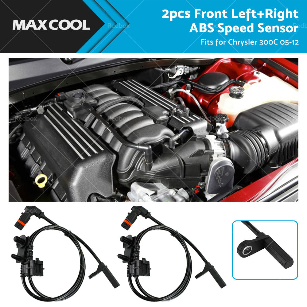 2PCS Front LH RH ABS Speed Sensor Suitable For Chrysler 300C 4779244AD 4779244AA-0