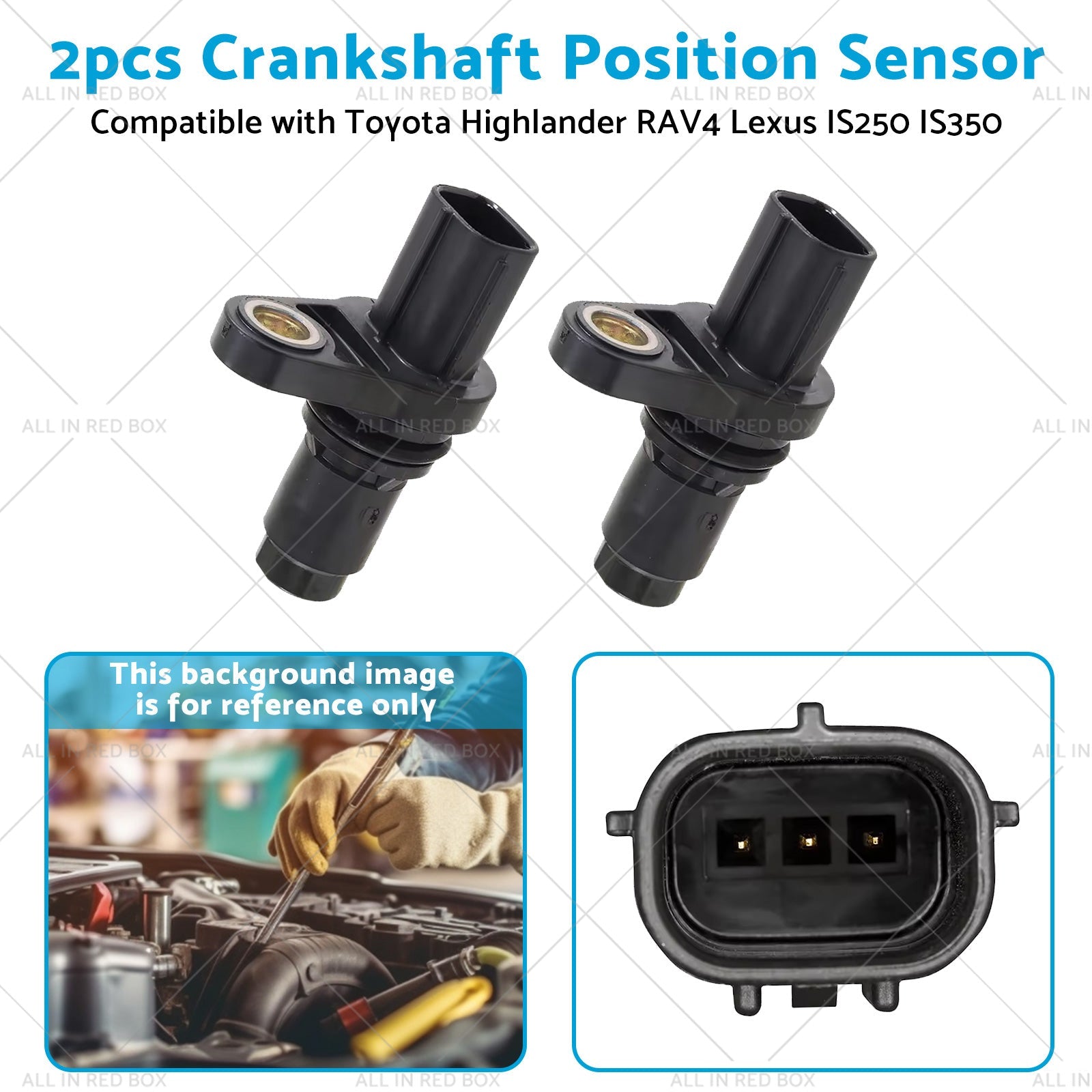 2x Camshaft Position Sensor 90919-05060 Suitable for Toyota 4Runner IS250 IS350-3