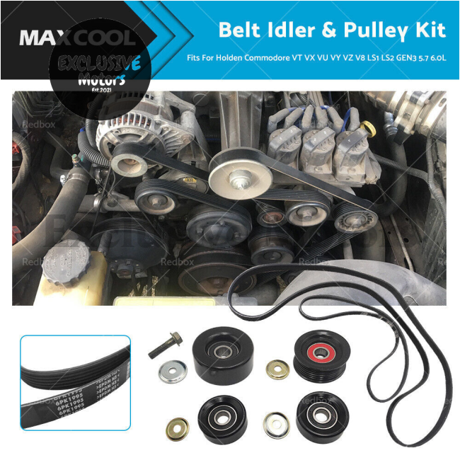 Belt Idler & Pulley Kit for Holden Commodore  LS1/LS2 V8 (1997-2006)