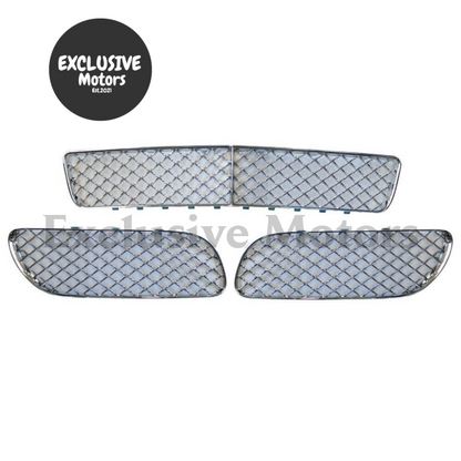 Bentley Continental GT & GTC Front Bumper Chrome Grill Set