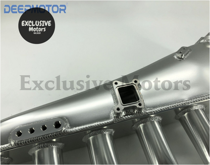 Billet Intake Manifold with Fuel Rail and Throttle Body (Silver) for Nissan RB20, RB20DET