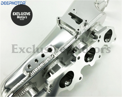 Billet Intake Manifold with Fuel Rail and 76mm Throttle Body for Nissan S13 SR20DET