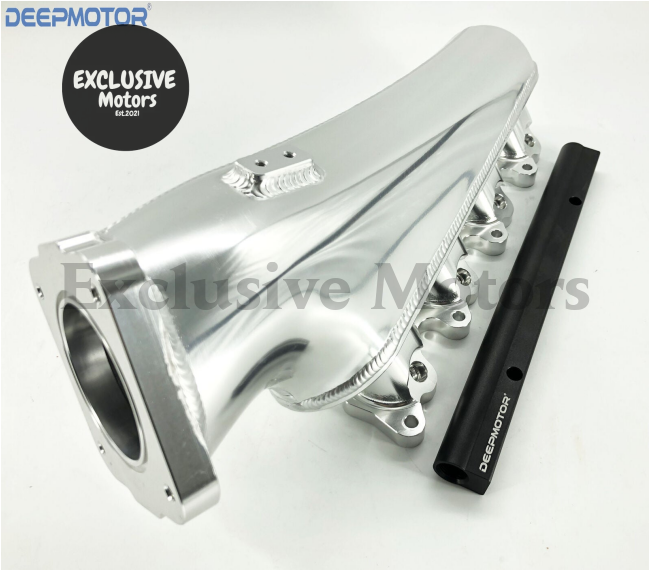 Billet Intake Manifold with Fuel Rail and 76mm Throttle Body for Nissan S13 SR20DET