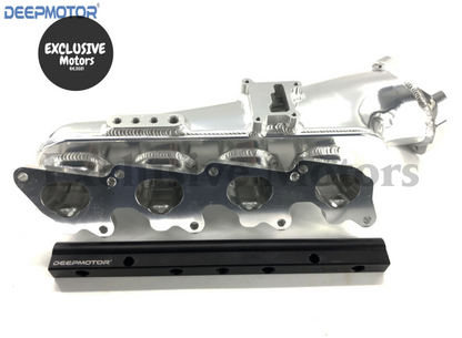 Billet Intake Manifold with Fuel Rail and 76mm Throttle Body for Nissan S13 SR20DET