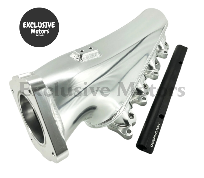 Billet Intake Manifold with Fuel Rail and 76mm Throttle Body for Nissan S13 SR20DET