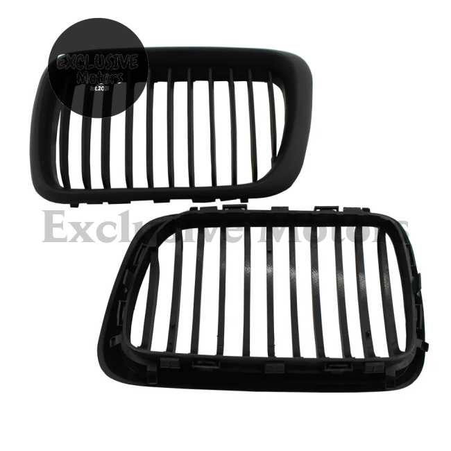 Black Hood Kidney Grilles For Bmw E36 1997-1999