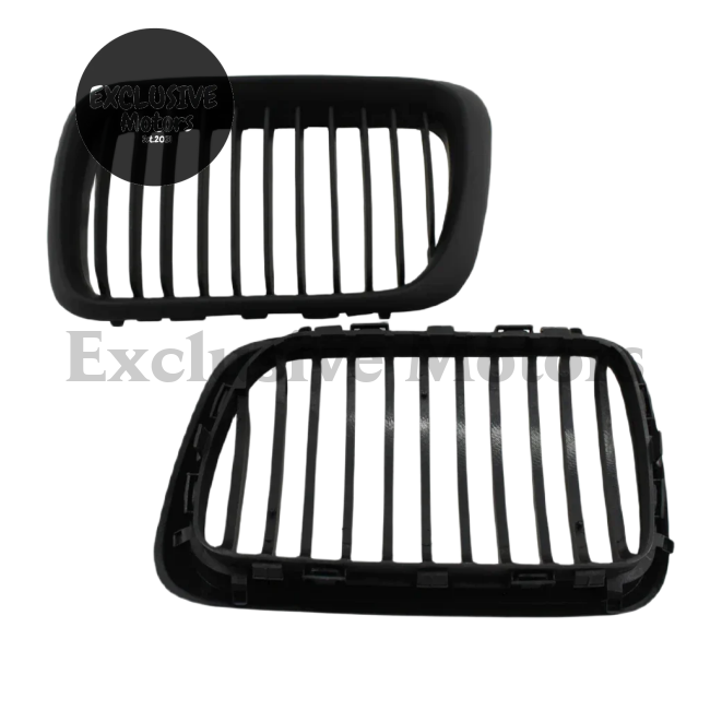 Black Hood Kidney Grilles For Bmw E36 1997-1999