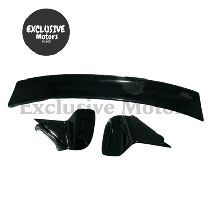 Black Rear Spoiler For Mini R50/R53/R56 Jcw - Fiberglass Trunk Wing