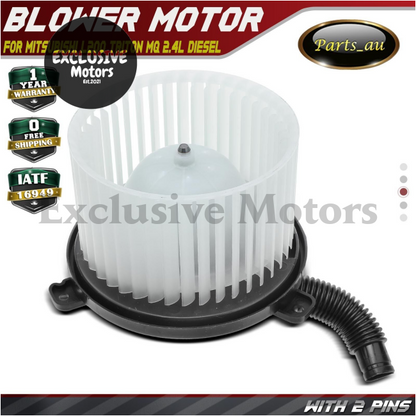 Blower Fan Motor with 2-Pin for Mitsubishi L200 Triton MQ (2014-2020, 2.4L Diesel)