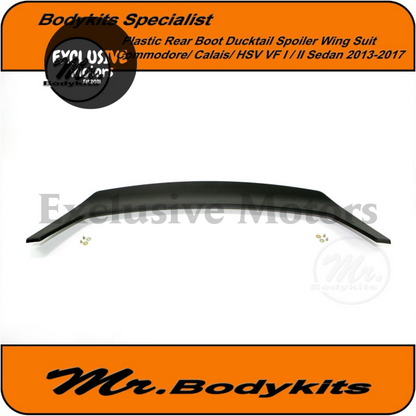 Boot Spoiler Ducktail for VF Holden Commodore/Calais